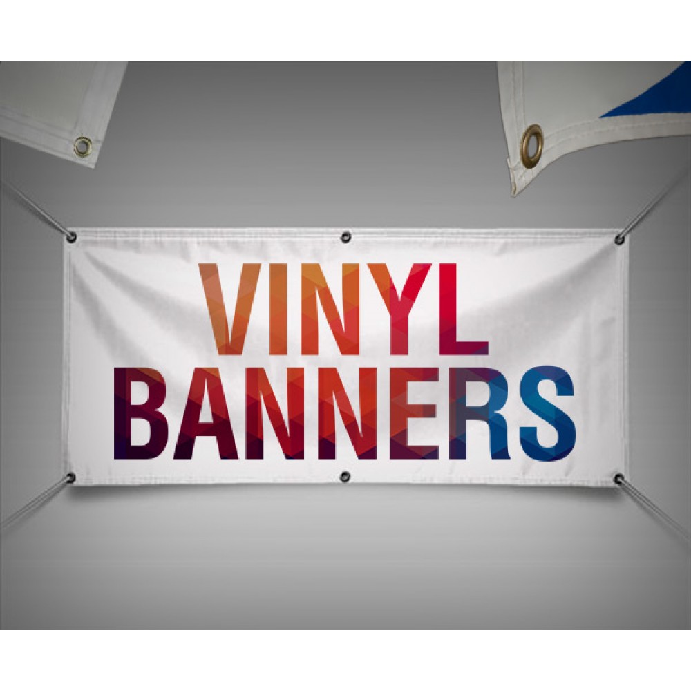 2ft x 8ft Grand Opening Sign Full Color Printed 13oz Vinyl Banner with Grommets 